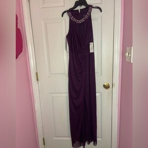 Purple sparky dress by Jessica Howard petite
